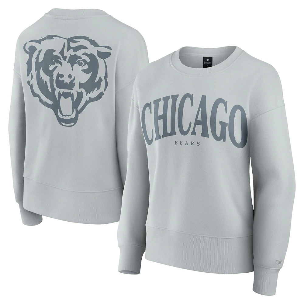 Sweat-shirt à capuche gris Fanatics pour femme Chicago Bears Elements