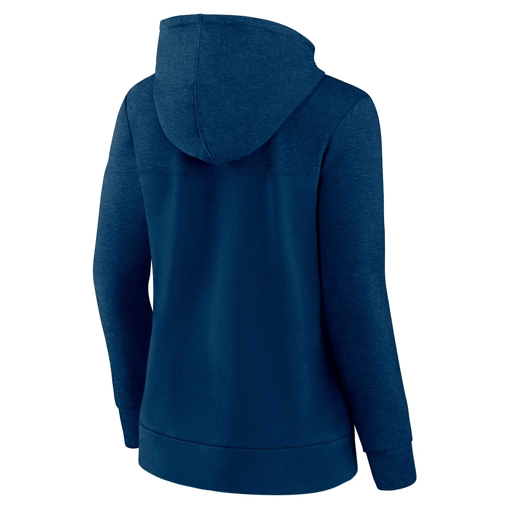 Women's Fanatics Navy Chicago Bears City Ties Full-Zip Hoodie