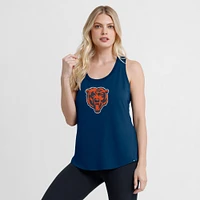 Women's Fanatics Navy Chicago Bears Iron Fan Tank Top