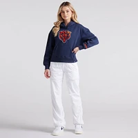 Women's Fanatics Navy Chicago Bears Legacy Fleece Pullover Hoodie