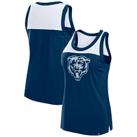 Women's Fanatics Navy Chicago Bears Sequin Tank Top