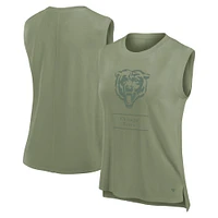 Débardeur Fanatics Olive Chicago Bears Studio Embrace pour femme