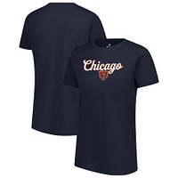 T-shirt Fanatics True Navy pour femme de l'équipe des Chicago Bears