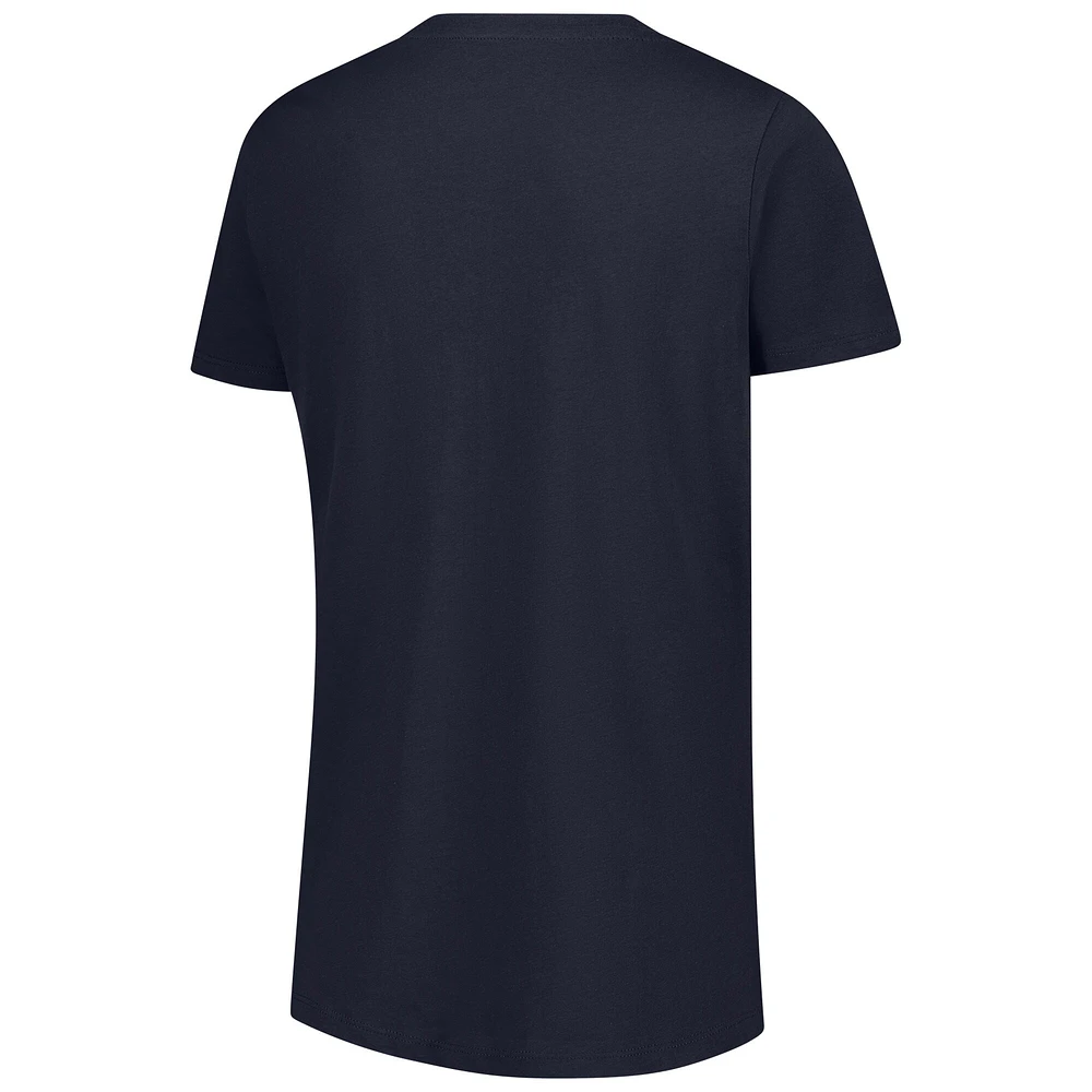 T-shirt Fanatics True Navy pour femme de l'équipe des Chicago Bears