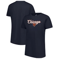 T-shirt Fanatics True Navy pour femme de l'équipe des Chicago Bears