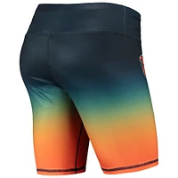 FOCO Bleu marine Chicago Bears Gradient Biker Shorts pour femmes