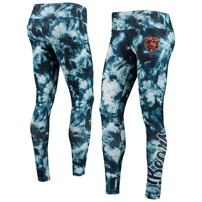 Legging tie-dye Chicago Bears bleu marine FOCO pour femme