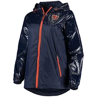 Women's G-III 4Her by Carl Banks Navy Chicago Bears Double-Coverage Full-Zip Hoodie Jacket