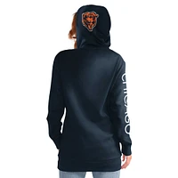 Women's G-III 4Her by Carl Banks Navy Chicago Bears Extra Inning Pullover Hoodie