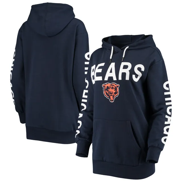 Women's Antigua White Chicago Bears Victory Logo Pullover