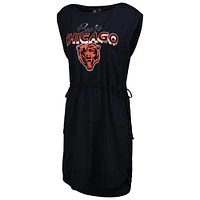 Women's G-III 4Her by Carl Banks Navy Chicago Bears G.O.A.T. Swimsuit Cover-Up