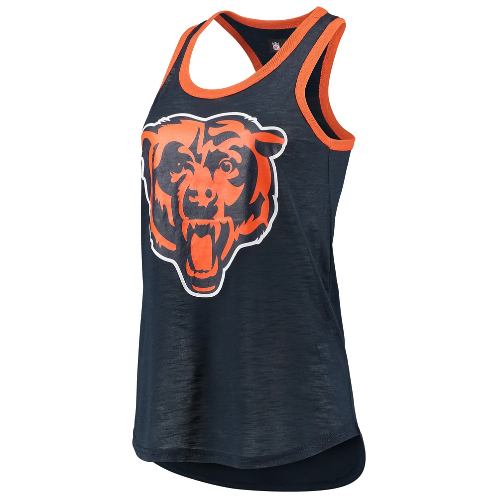 Women's G-III 4Her by Carl Banks Navy Chicago Bears Tater Tank Top