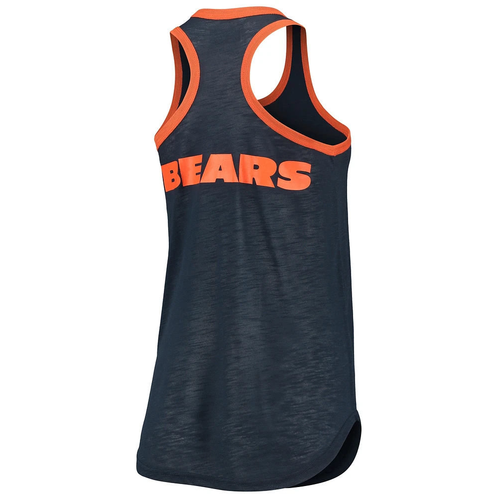 Women's G-III 4Her by Carl Banks Navy Chicago Bears Tater Tank Top