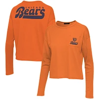 T-shirt thermique à manches longues avec poche pour femmes Junk Food Orange Chicago Bears