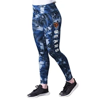 Women's MSX by Michael Strahan Navy Chicago Bears Aubrey Tie-Dye Leggings