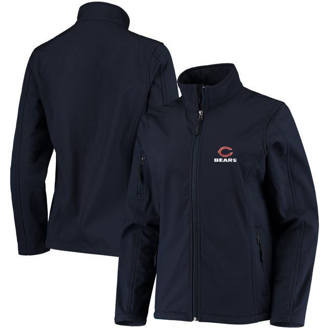 Veste Sonoma Softshell pour femme bleu marine entièrement zippée Chicago Bears