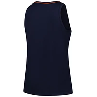 Women's Navy Chicago Bears Plus Stellar Win V-Neck Tank Top