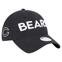 Casquette ajustable Cece 9TWENTY Chicago Bears de New Era pour femme noire