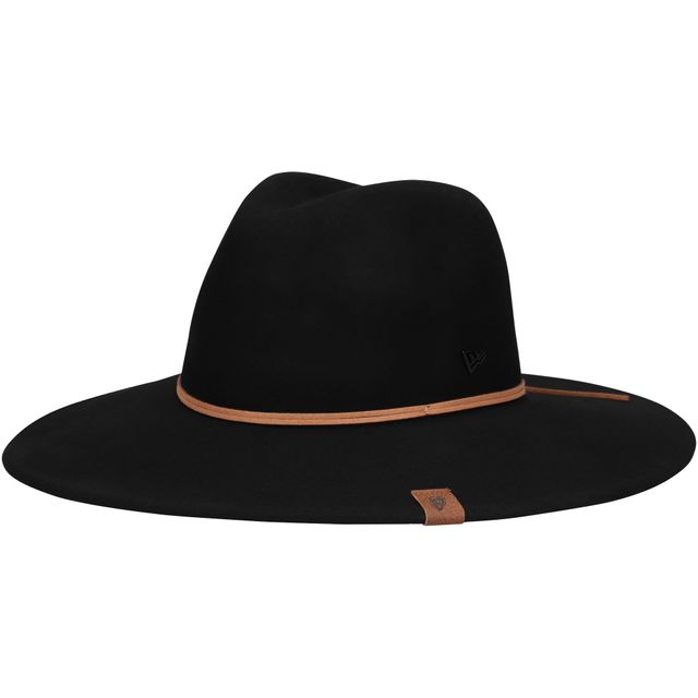 Chapeau Fedora Willow Wide Brim des Chicago Bears New Era pour femme, noir