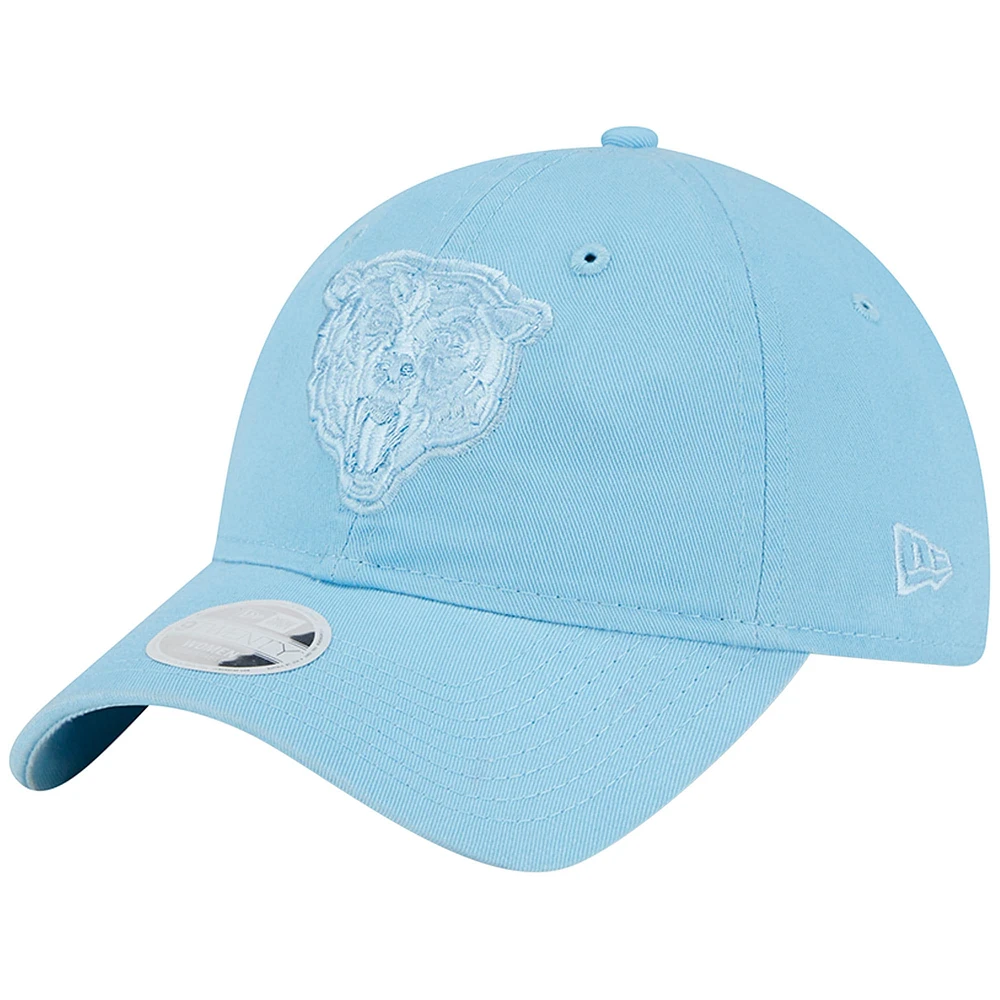 Women's New Era Light Blue Chicago Bears Color Pack Brights 9TWENTY Adjustable Hat