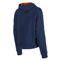 Women's New Era Navy Chicago Bears Boxy Pullover Hoodie