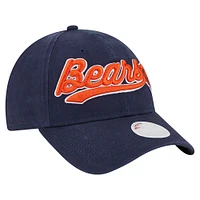 Casquette réglable bleu marine Chicago Bears Cheer 9FORTY pour femme