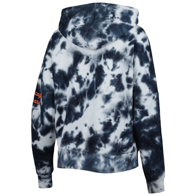 Sweat à capuche en molleton bleu marine Chicago Bears New Era pour femme