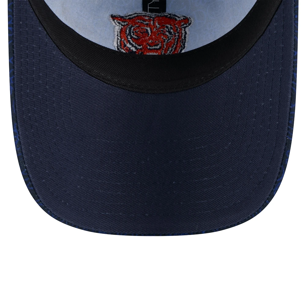 Casquette réglable bleu marine Chicago Bears Smiley 9TWENTY pour femme