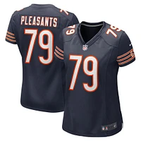 Maillot de match Nike Austen Pleasants Chicago Bears pour femme, bleu marine