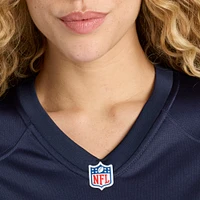 Maillot de match Nike Austen Pleasants Chicago Bears pour femme, bleu marine