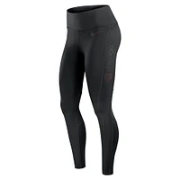 Women's Nike Black Chicago Bears Edge Wordmark Performance Leggings