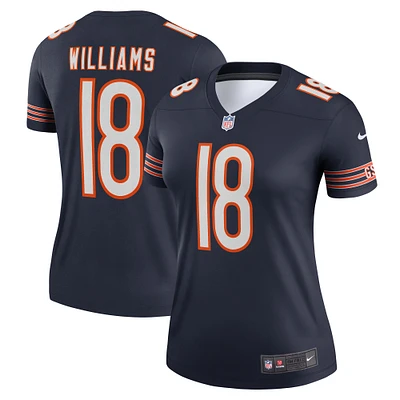 Haut Nike Caleb Williams bleu marine Chicago Bears Legend Player Performance pour femme