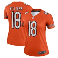 Haut Nike pour femme Caleb Williams Orange Chicago Bears Alternate Legend Player Performance