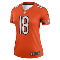 Women's Nike Caleb Williams  Orange Chicago Bears Alternate Legend Player Performance Top