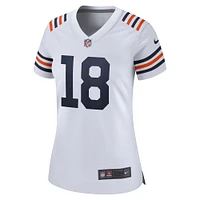 Maillot de joueur remplaçant Nike Caleb Williams pour femme, blanc, Chicago Bears