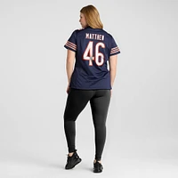 Maillot de match Nike Christian Matthew des Chicago Bears pour femme, bleu marine