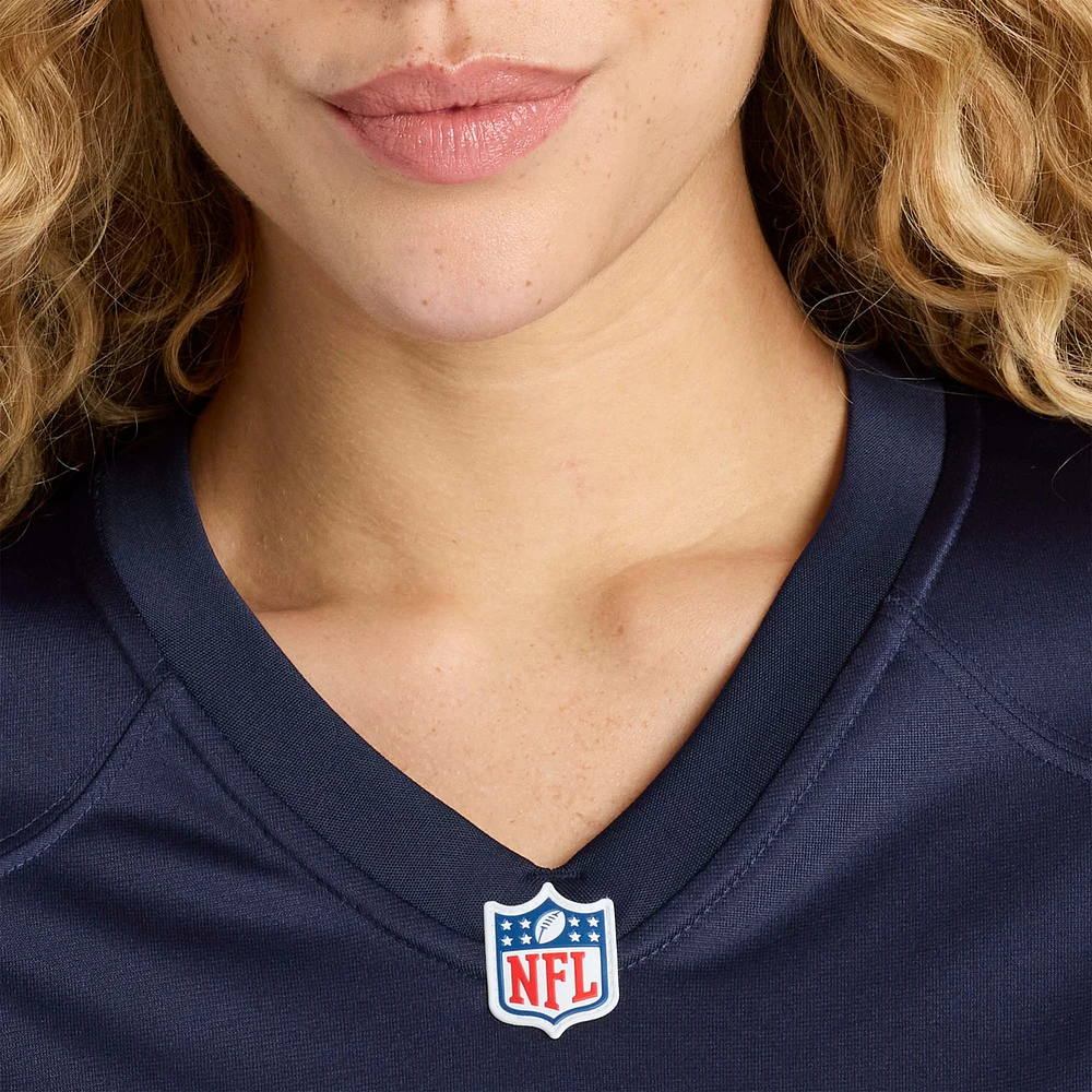Maillot Nike Colston Loveland bleu marine pour femme des Chicago Bears