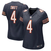 Maillot de match Nike D'Andre Swift pour femmes, bleu marine, Chicago Bears