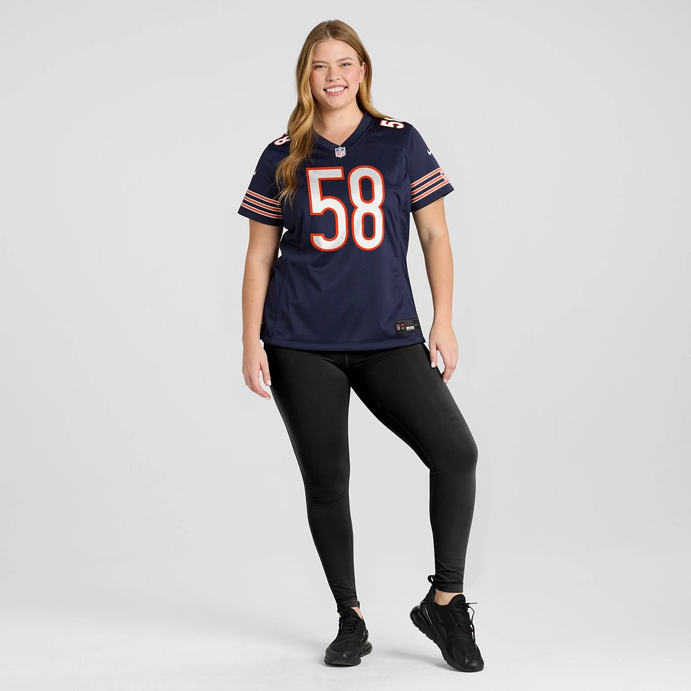 Women's Nike Darnell Wright  Navy Chicago Bears Game Jersey