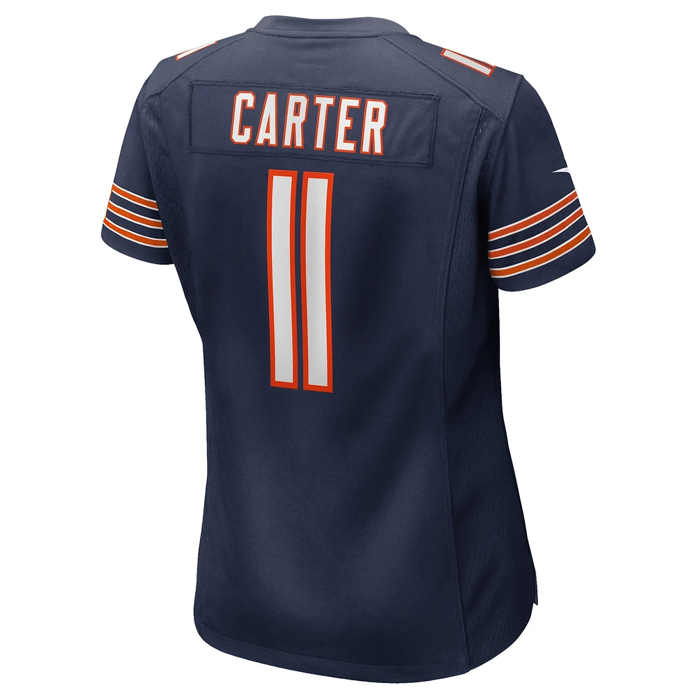 Maillot de match Nike DeAndre Carter bleu marine des Chicago Bears pour femme