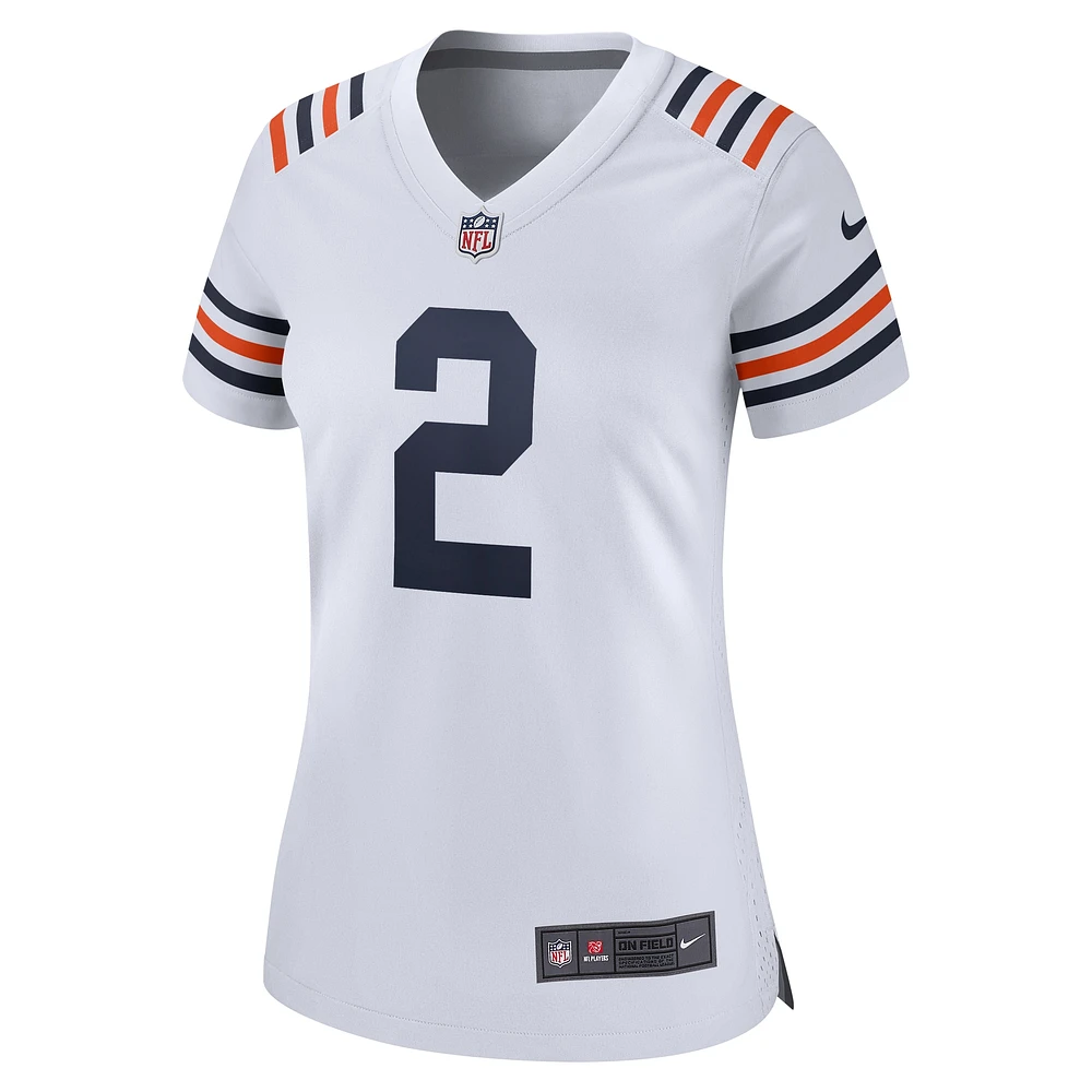 Maillot de match alternatif Nike D.J. Moore blanc des Chicago Bears pour femme