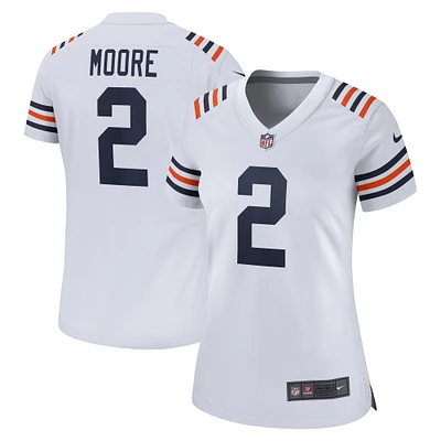 Maillot de match alternatif Nike D.J. Moore blanc des Chicago Bears pour femme