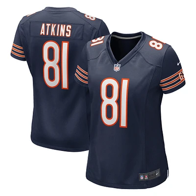 Maillot de joueur retraité Nike Doug Atkins pour femme, bleu marine, Chicago Bears Game