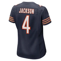 Maillot Nike Eddie Jackson pour femme, bleu marine, joueur de jeu des Chicago Bears