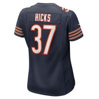 Women's Nike Elijah Hicks Navy Chicago Bears Game Player Jersey