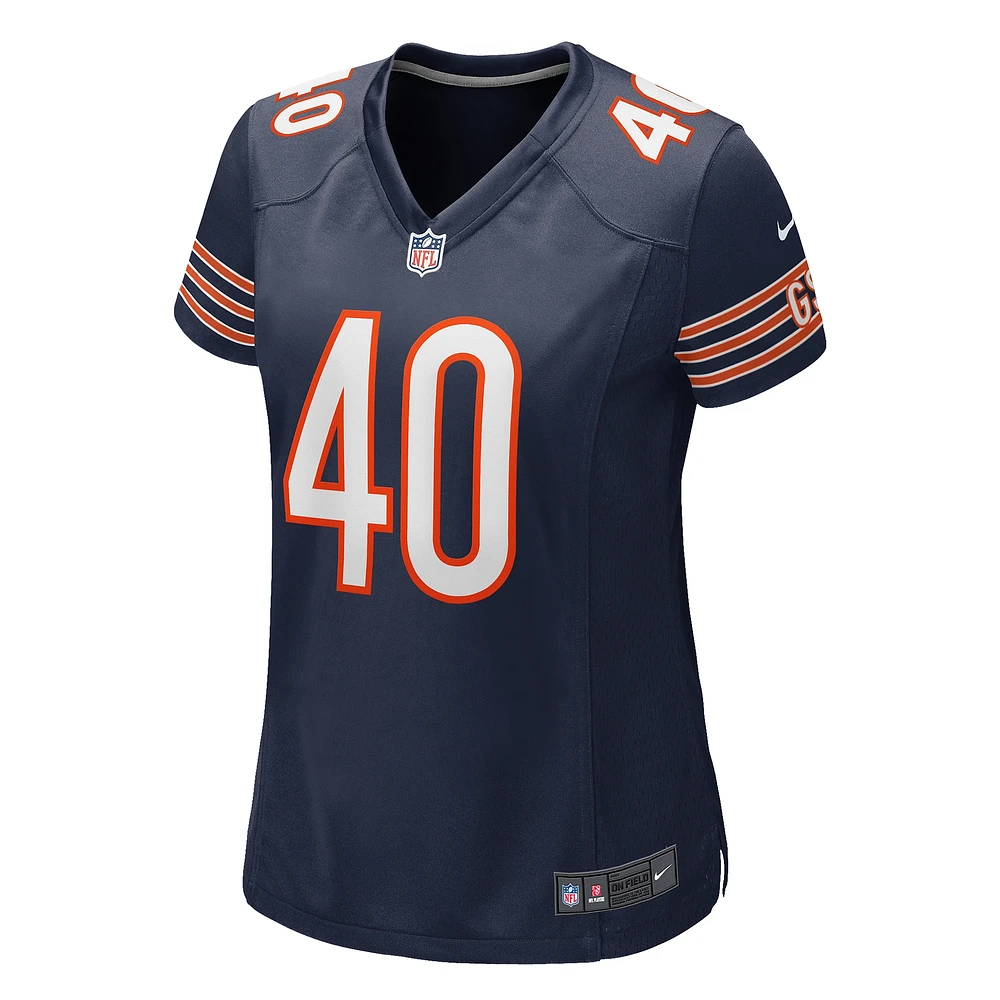 Maillot de joueur retraité Nike Gale Sayers pour femme, bleu marine, Chicago Bears Game