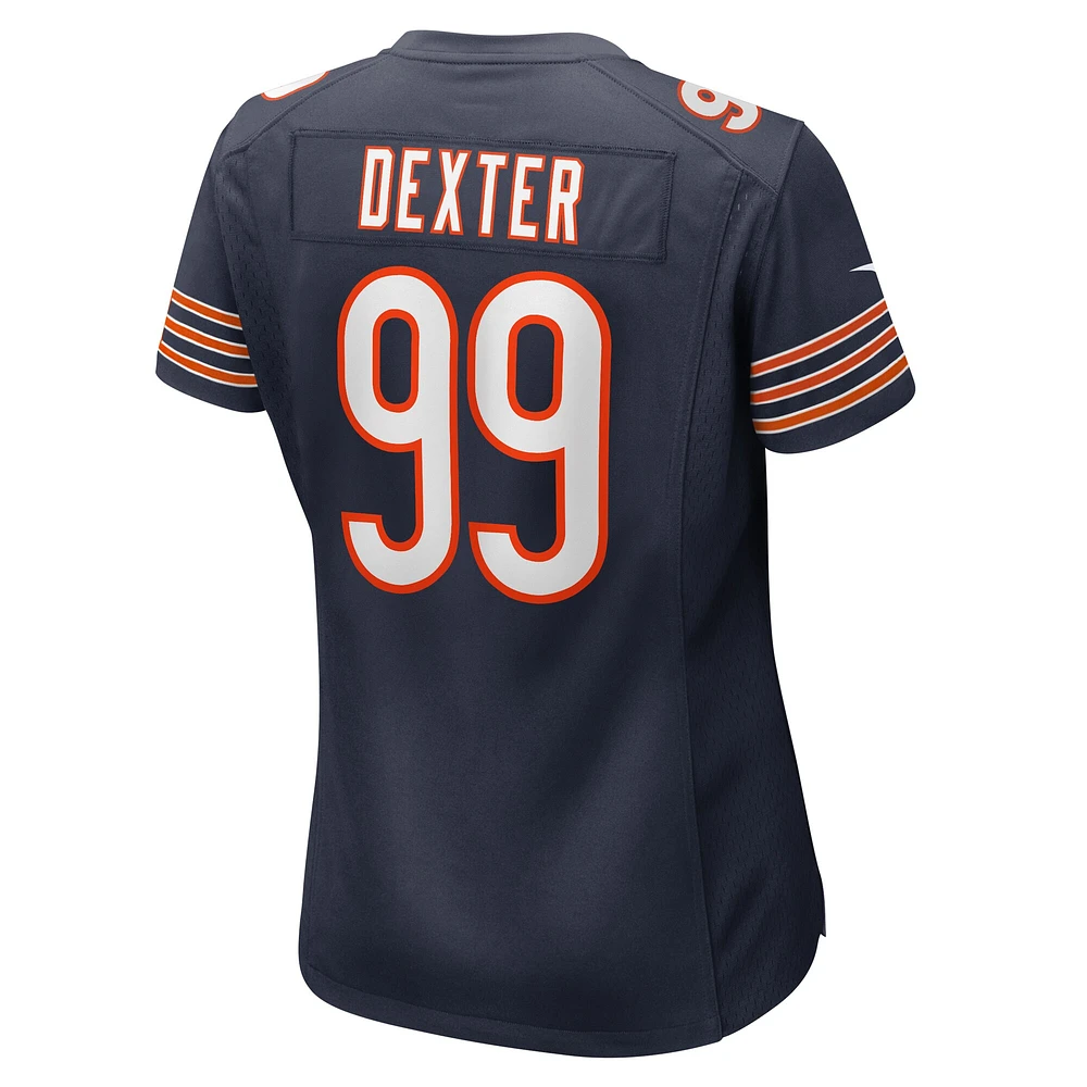 Maillot Nike Gervon Dexter SR pour femme, bleu marine, Chicago Bears Team Game