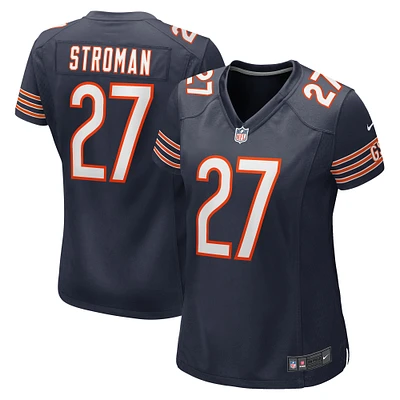 Maillot Nike Greg Stroman pour femme, bleu marine, Chicago Bears Team Game