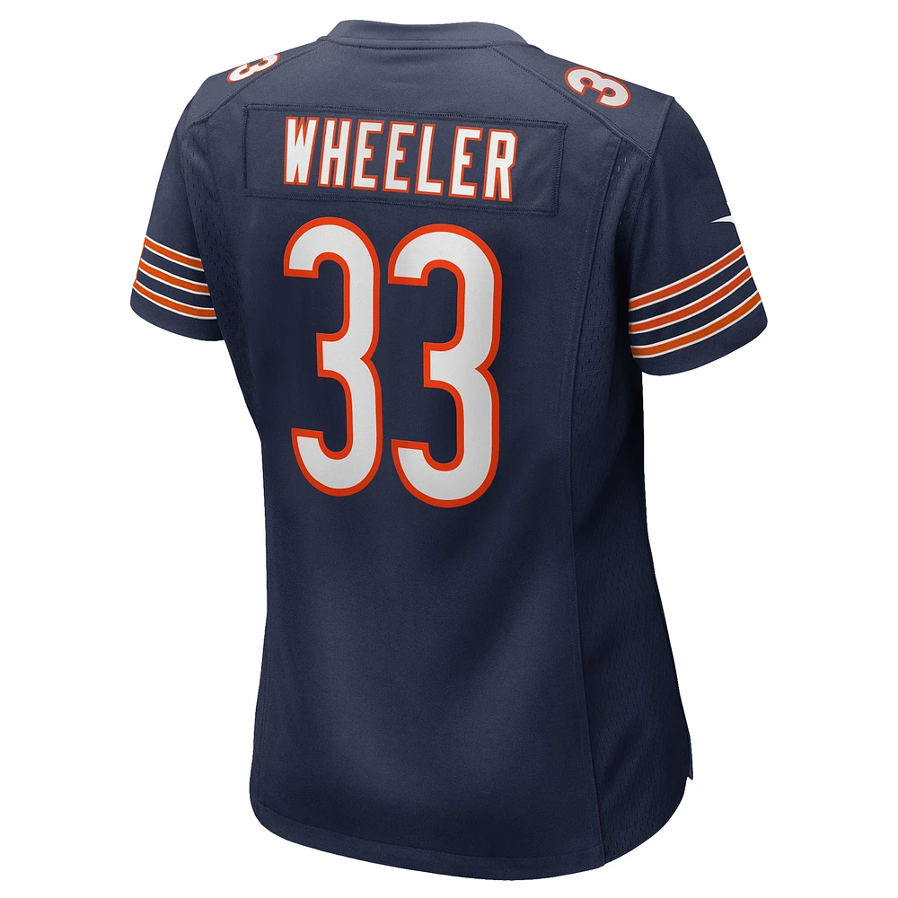 Maillot de match Nike Ian Wheeler bleu marine des Chicago Bears pour femme