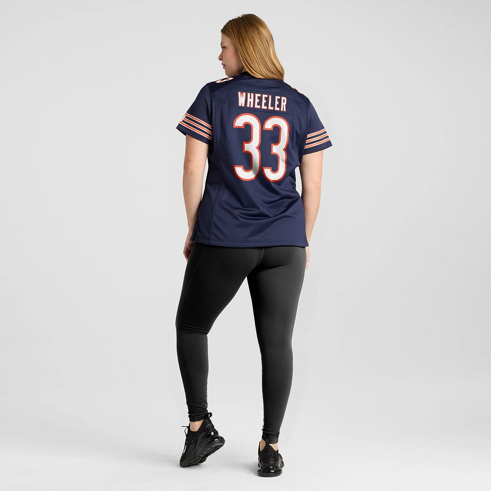 Maillot de match Nike Ian Wheeler bleu marine des Chicago Bears pour femme